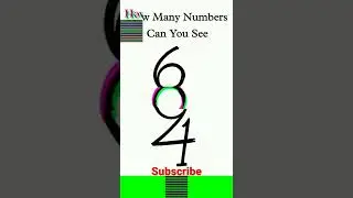 how many numbers can you see?
