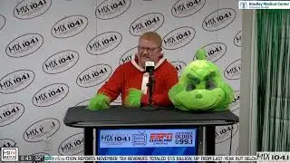 The Grinch Visits Mix 104.1!