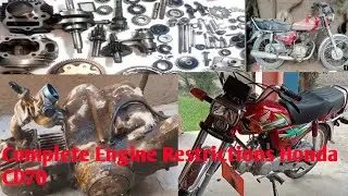 How to repair complete Engine of Honda CD70 || complete engine restrictions honda cd 70 || Moterbick