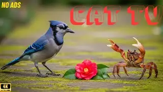 Perfect Cat TV for Cats 😻 Birds and Squirrels in a Peaceful Forest | 4K, NO ADS