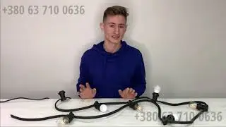 Belt-light премиум гирлянда с лампами на плоском проводе