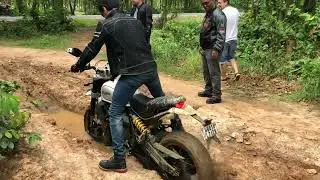 Mudding with Ducati Scrambler Desert Sled