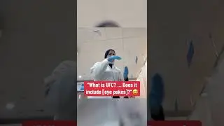 This exchange in the hospital after Tom Aspinall&rsquo;s eye poke 😅 #UFC321 (via @tomaspinallofficial/IG)