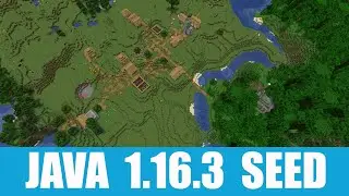 Minecraft Java 1.16.3 Seed: Village with blacksmith at spawn stands next to three jungle temples