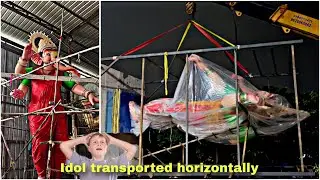 First time in History of Bappa Idol transported horizontally from Hyderabad to NALGONDA #ganesh 