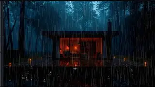 🌧️ Deep Forest Rain at Cozy Cabin | Rain Sounds for Sleeping, Relaxing & Stress Relief