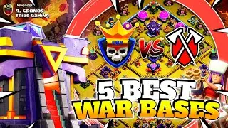5 BEST* Th15 war bases | Tribe Gaming vs Clash Champs | Clash of clans