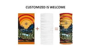 Multifunctional Seamless Tube Bandana Facemask