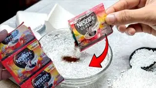 Just mix coffee powder and styrofoam, You definitely won't believe the results!!