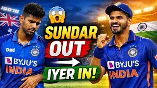 IND vs NZ T20: Washington Sundar Injured | Shreyas Iyer Comeback | Full Squad News
