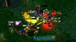 DOTA BRISTLEBACK RAMBO STYLE = UNKILLABLE MONSTER (RAMPAGE TIME)