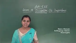 STATE&nbsp; 4 - E V S - OCCUPATION - ITS IMPORTANCE
