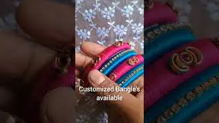 Customized bangles available #threadbangles #customizedbangles