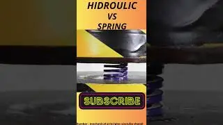 Hydroulic vs Spring #mechanical #trending #subscribe #like #youtubeshorts #shorts #popular