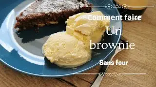 un brownie, sans four