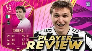 5⭐WF + 2 NEW TRAITS?!🤯 95 FUTTIES CHIESA PLAYER REVIEW FUTTIES CHIESA SBC FIFA 22 ULTIMATE TEAM
