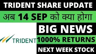 TRIDENT SHARE NEWS 💥 TRIDENT SHARE LATEST NEWS &bull; SHARE MARKET LATEST NEWS TODAY