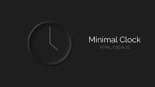 Neumorphism UI Clock | Using HTML, CSS and JavaScript