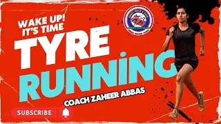 Athlete 100m, 200, 400m Tyre Running Training 