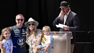 Greg Biffle Funeral, Cleetus McFarland breaks down at the Celebration Of Life Service 