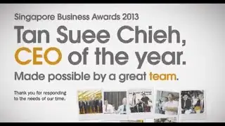 Press Conference & Awards Ceremony. Singapore Business Award 2013.