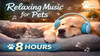 8 Hours of Calming Music for Pets Home Alone 🐾 Anxiety Relief & Deep Relaxation