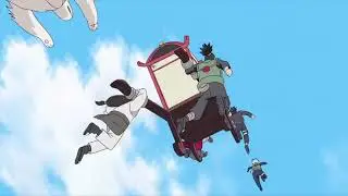 Mecha Naruto rampages in the Hidden Leaf but helps Naruto when Itachi's genjutsu activates