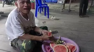 มะโมหวานกับครอบครัวสามคี #ชนบทลาว 