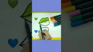 Creative Mix ✍️ Lips painting #trending #doodle ideas #painting #asmr