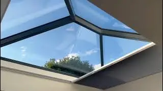 Mid Grey Antiglare Roof Lantern Blind
