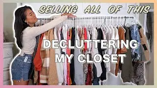 MAJOR CLOSET CLEAN OUT | Decluttering & Trying On All My Clothes