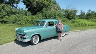 1954 Ford Customline , Drivetrain installed. 4th and  last year of work.