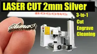 JPT 80w fiber laser machine for cutting 2mm silver I silver jewelry pendant cutting machine