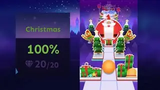 Rolling Sky | Christmas &ndash; Level 14 | ★★★★★ | 100% (20/20)