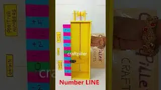 number line working model - shorts - maths project - craftpiller