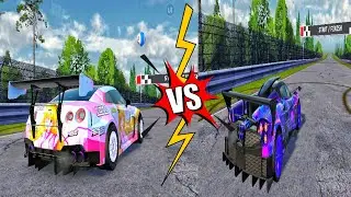 NISSAN GTR 35 VS PAGANI IN DRIVE ZONE ONLINE MOBILE GAMEPLAY VIDEO #automobile