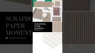 Scrapbook Paper Moments: Warm Neutrals Vertical Candy Stripes
