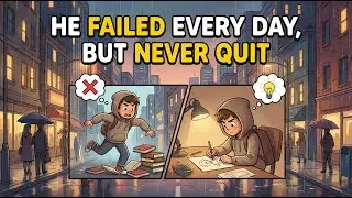 He Failed Every Day… But Never Quit | Moral Story | Success Mindset | English story | Animated Story