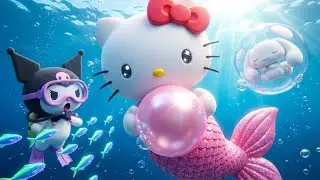 Hello Kitty Mermaid Surprise! I Found a GIANT Real Pearl! 🐚✨
