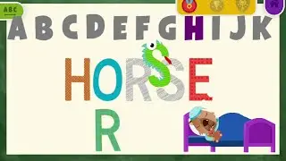 Английский алфавит и основные слова для малышей от DoDoo &mdash; буква H &mdash; Horse, Happy и Hour
