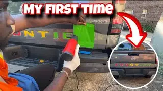 How to vinyl wrap your trucks tailgate at home DIY