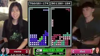 Meme, iBall | Топ-8 | Classic Tetris Monthly Masters, октябрь 2025 г.