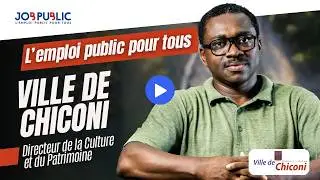 Emploi public &agrave; la ville de Chiconi : mot de bienvenue de Zidini Sa&iuml;ndou