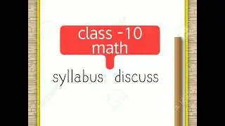 calss 10 math syllabus discuss ||