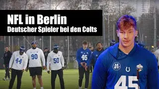 Maximilian Mang beim Colts-Training & Pressekonferenz in Berlin! - NFL Berlin 2025