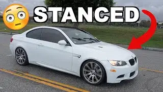 LOWERING MY BMW E92 M3 (LOOKS TUFF!)