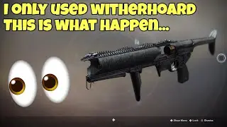 I ONLY USED *WITHERHOARD* Exotic Grenade Launcher In Crucible (Actually Good???)