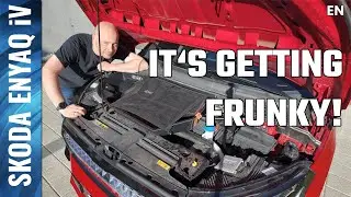 Тестирование багажника из Австрии для Skoda ENYAQ, включая дождевой привод и газонаполненный амор...