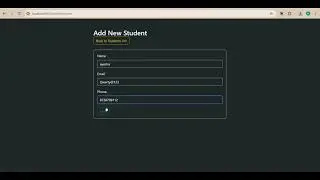 Students Management System in Laravel | CRUD Project Demo Output