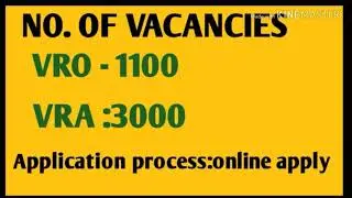 AP VRO, VRA NOTIFICATION 2019 I AP VRO NOTIFICATION 2019 LATEST NEWS I